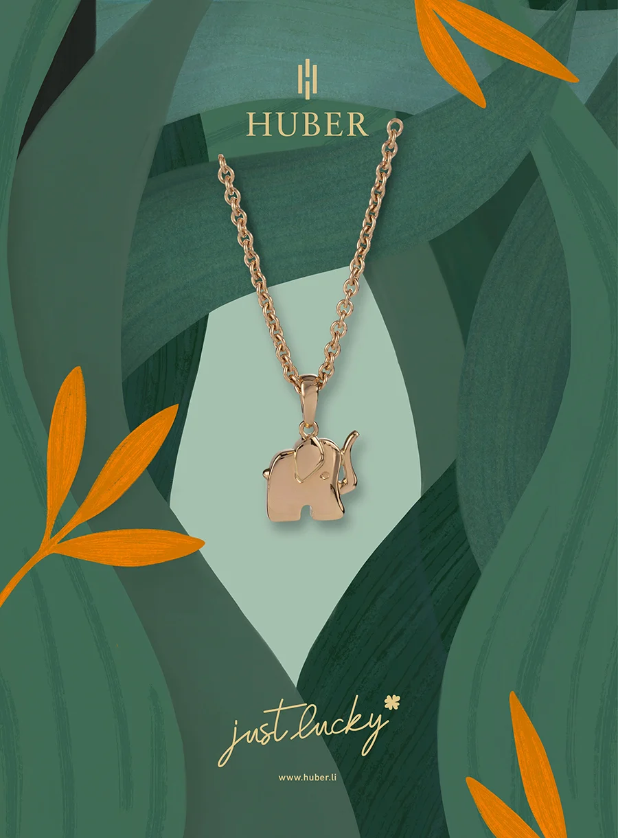 02 Zurgams Huber Just Lucky Branding Elephant Illustration