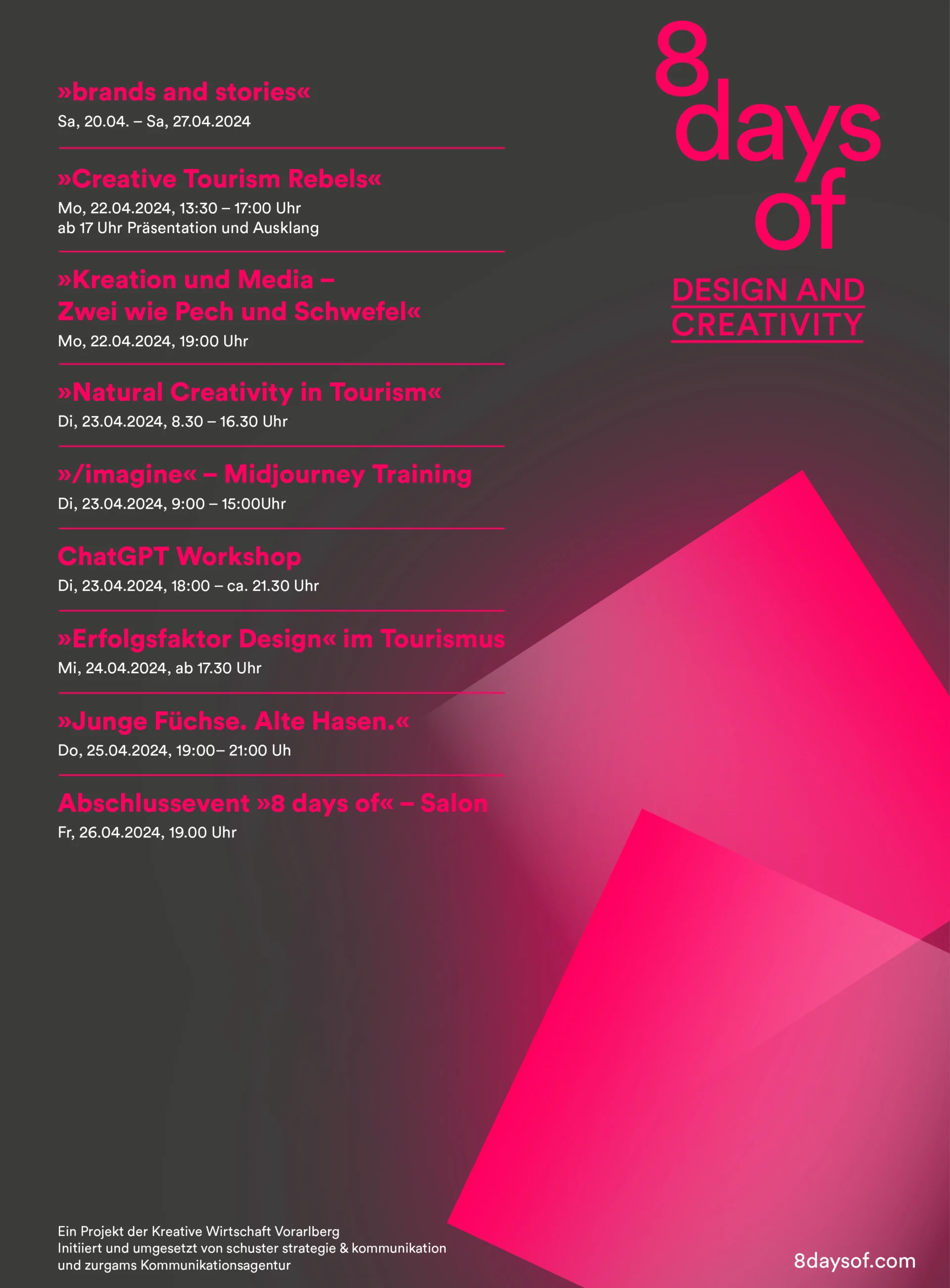 04 Zurgams 8daysof 2024 Programmplakat