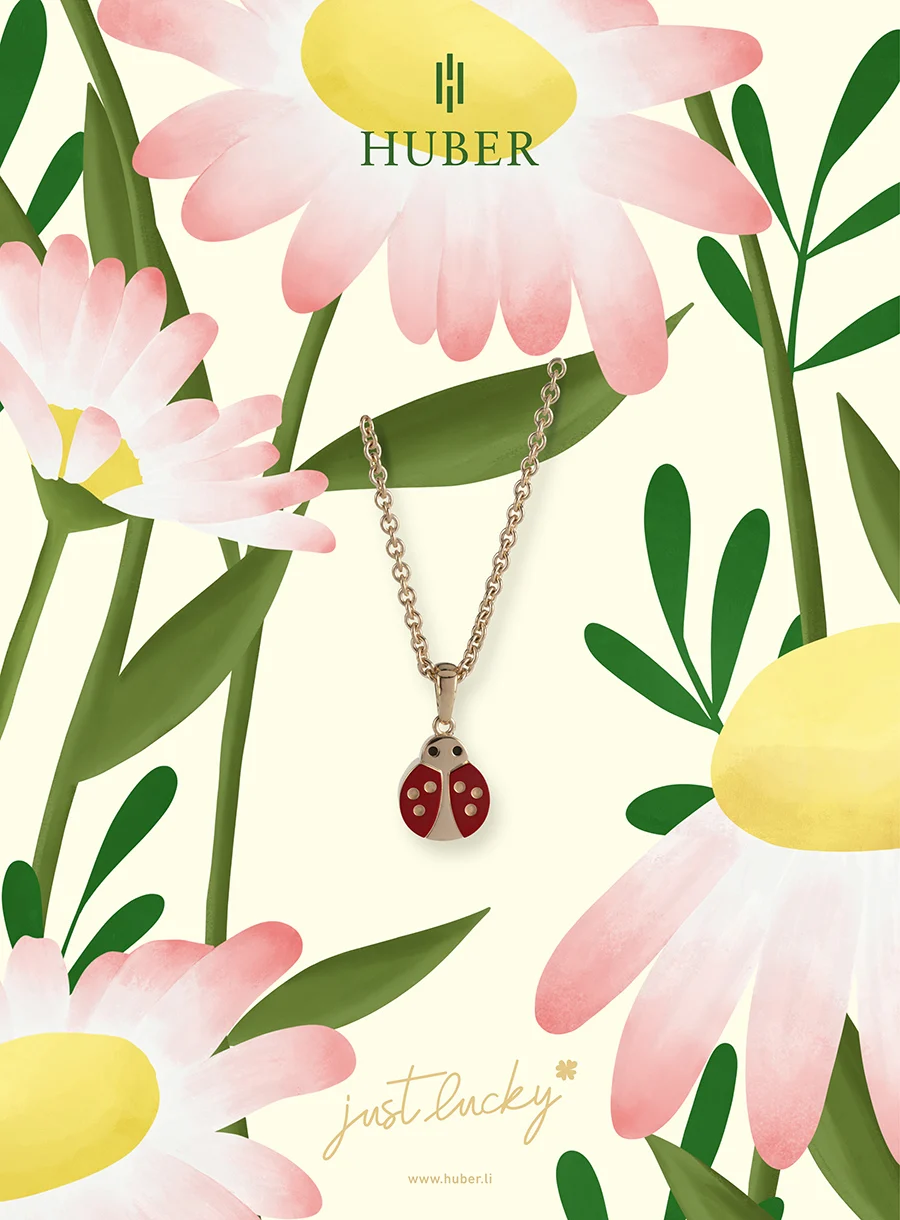 07 Zurgams Huber Just Lucky Branding Marienkaefer Illustration