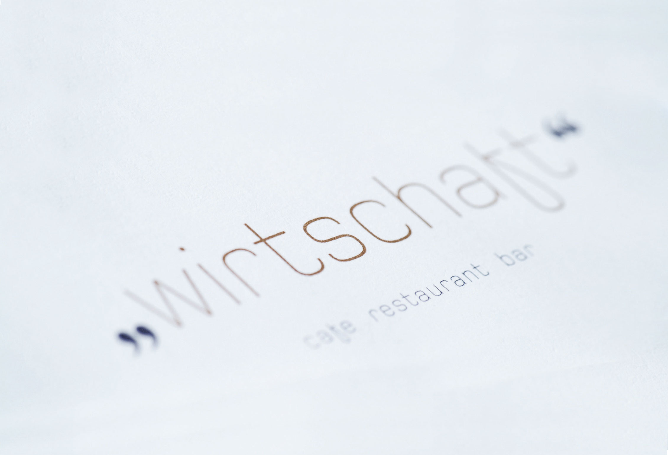 wirtschaft dornbirn cafe restaurant bar logo close-up