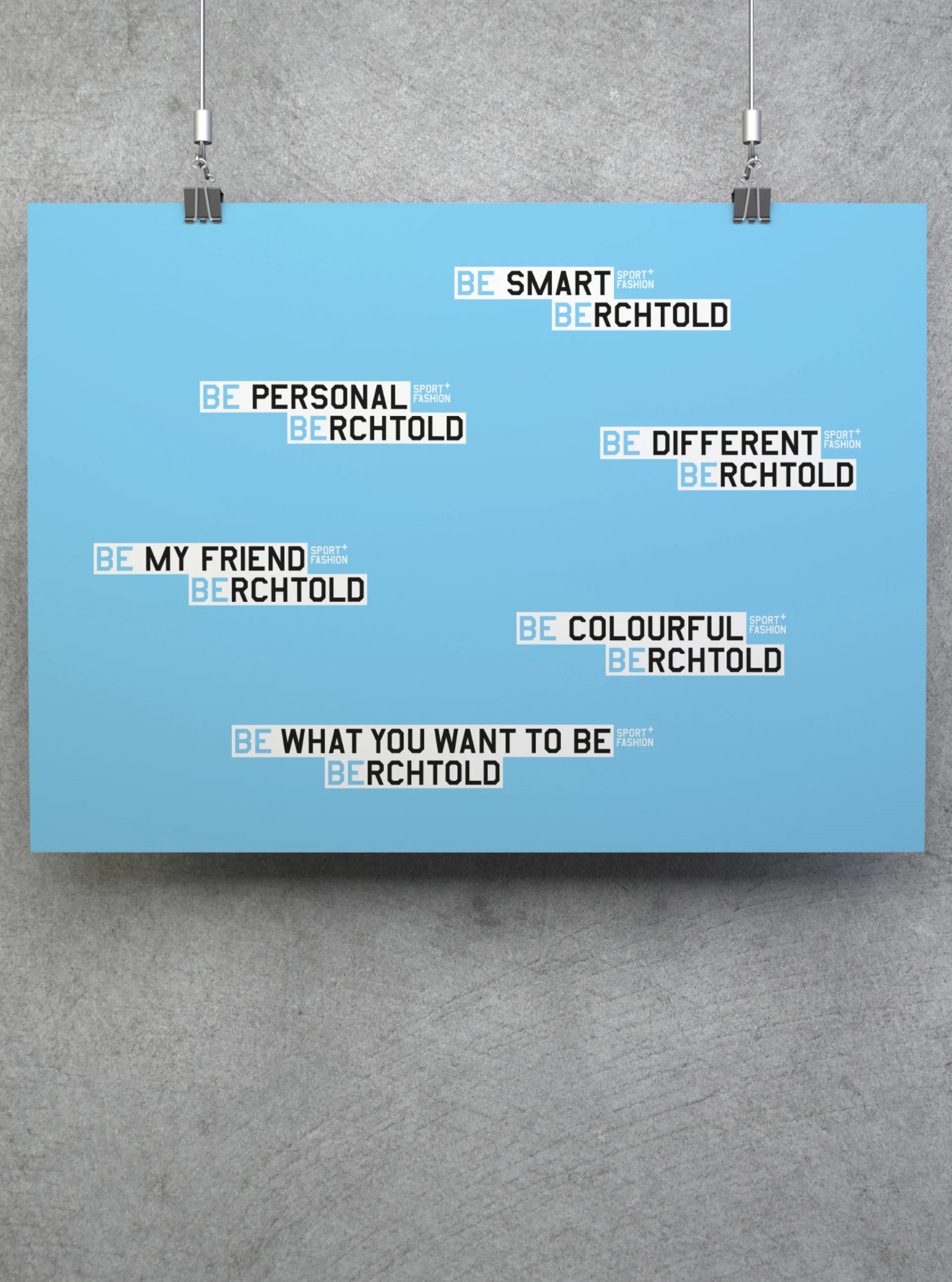 Zurgams Berchtold Slogans Poster