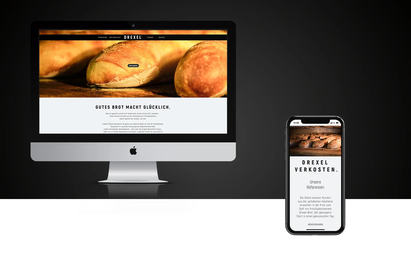 Zurgams Drexel Brot Webdesign
