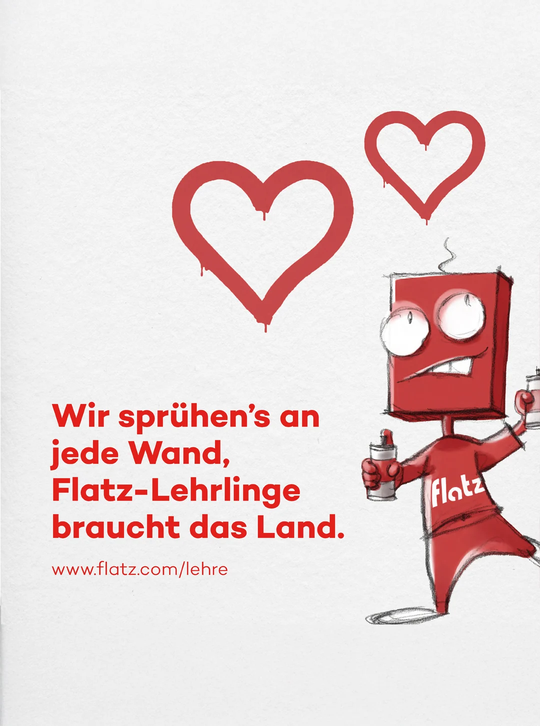 Zurgams Flatz Kampagne Lehrling Wand