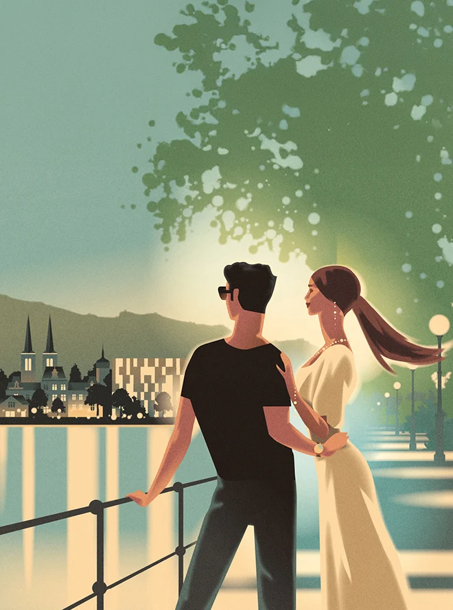 Zurgams Huber Illustration Bodensee