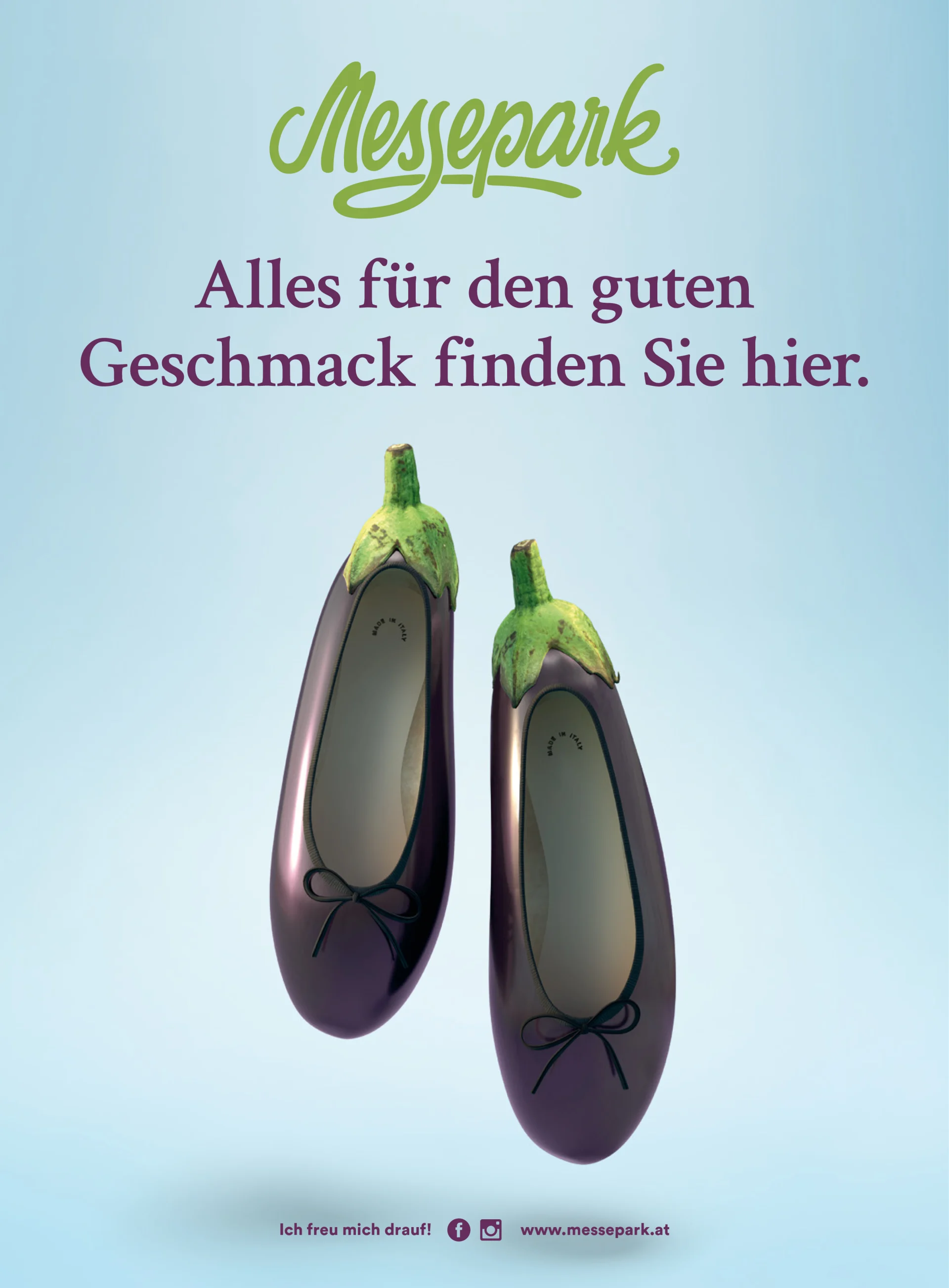 Zurgams Messepark Auberginen Ballerinas