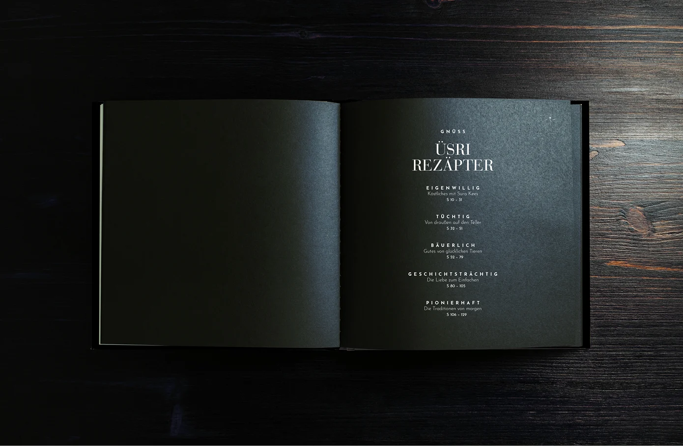 Zurgams Montafon Kochbuch Inhaltsverzeichnis