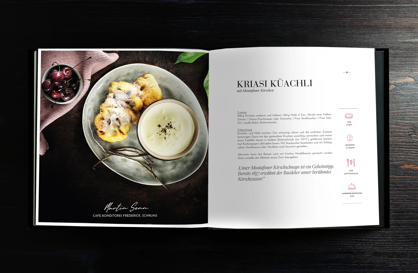 Zurgams Montafon Kochbuch Rezeptseite Dessert