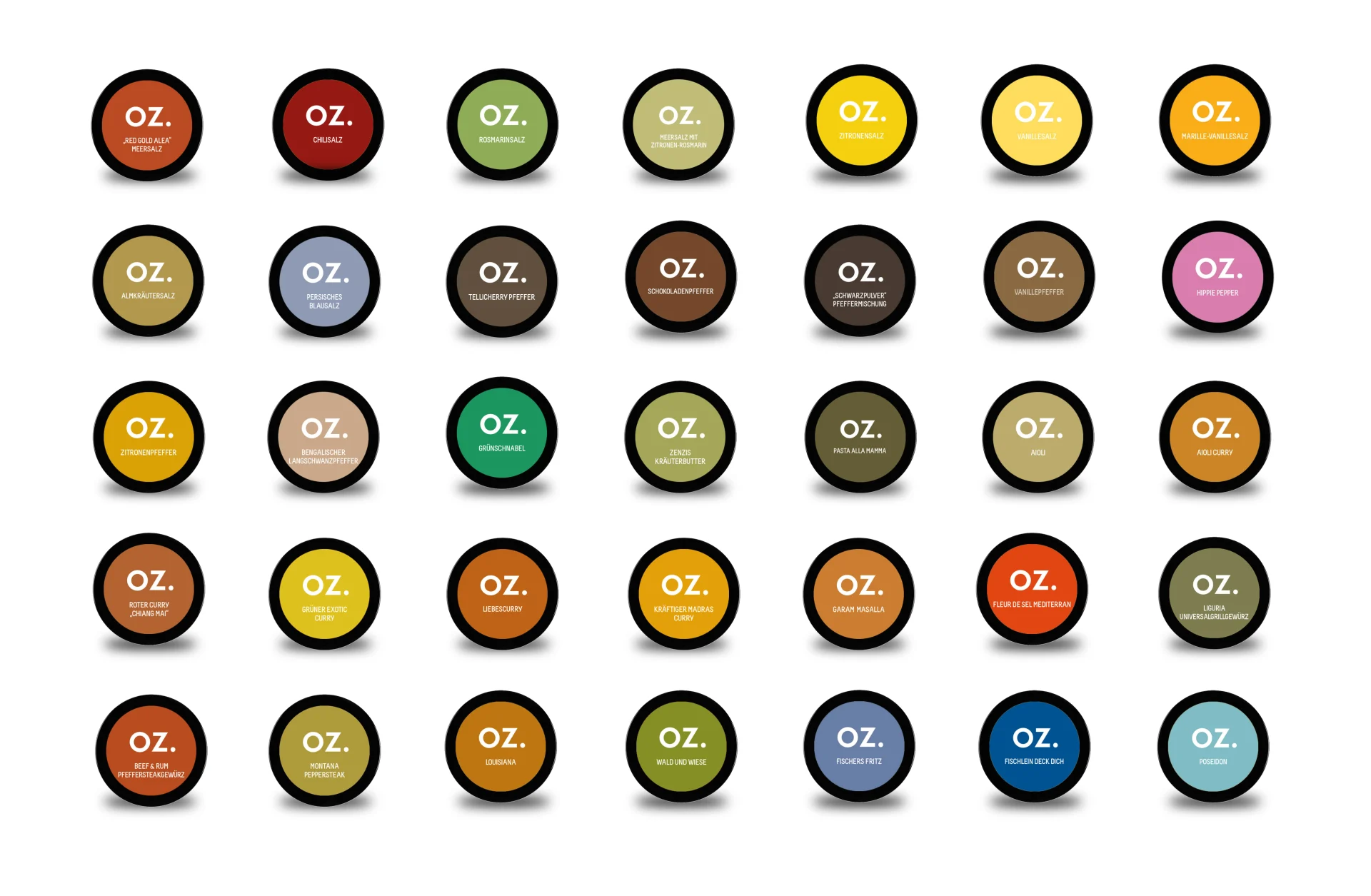 Zurgams Oz Gewuerzdosen Uebersicht