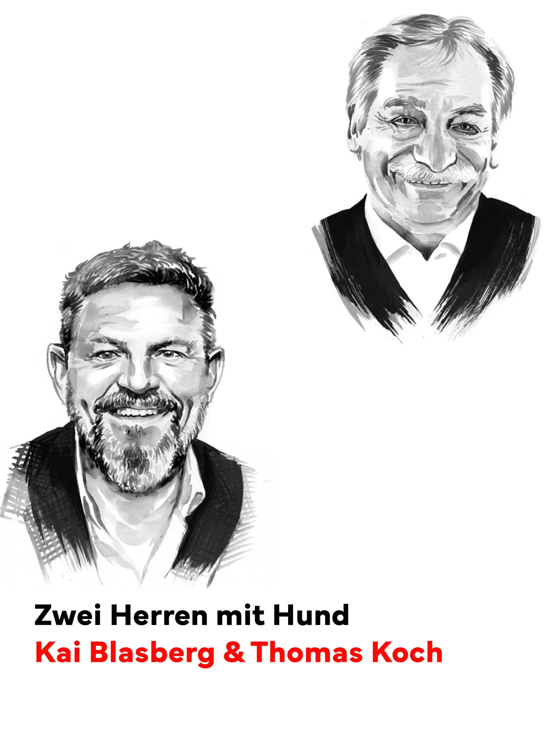 Zurgams Paarlauf Zwei Herren Hund