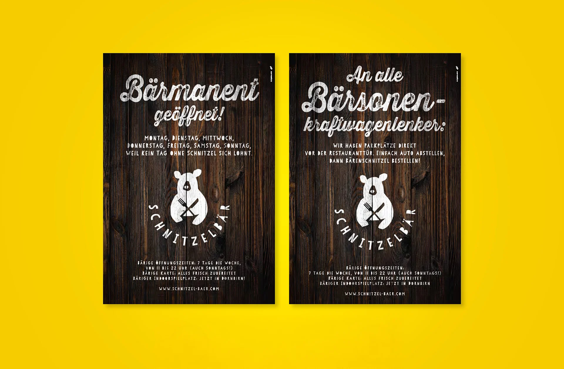 Zurgams Schnitzelbaer Kampagne Usps Anzeigen