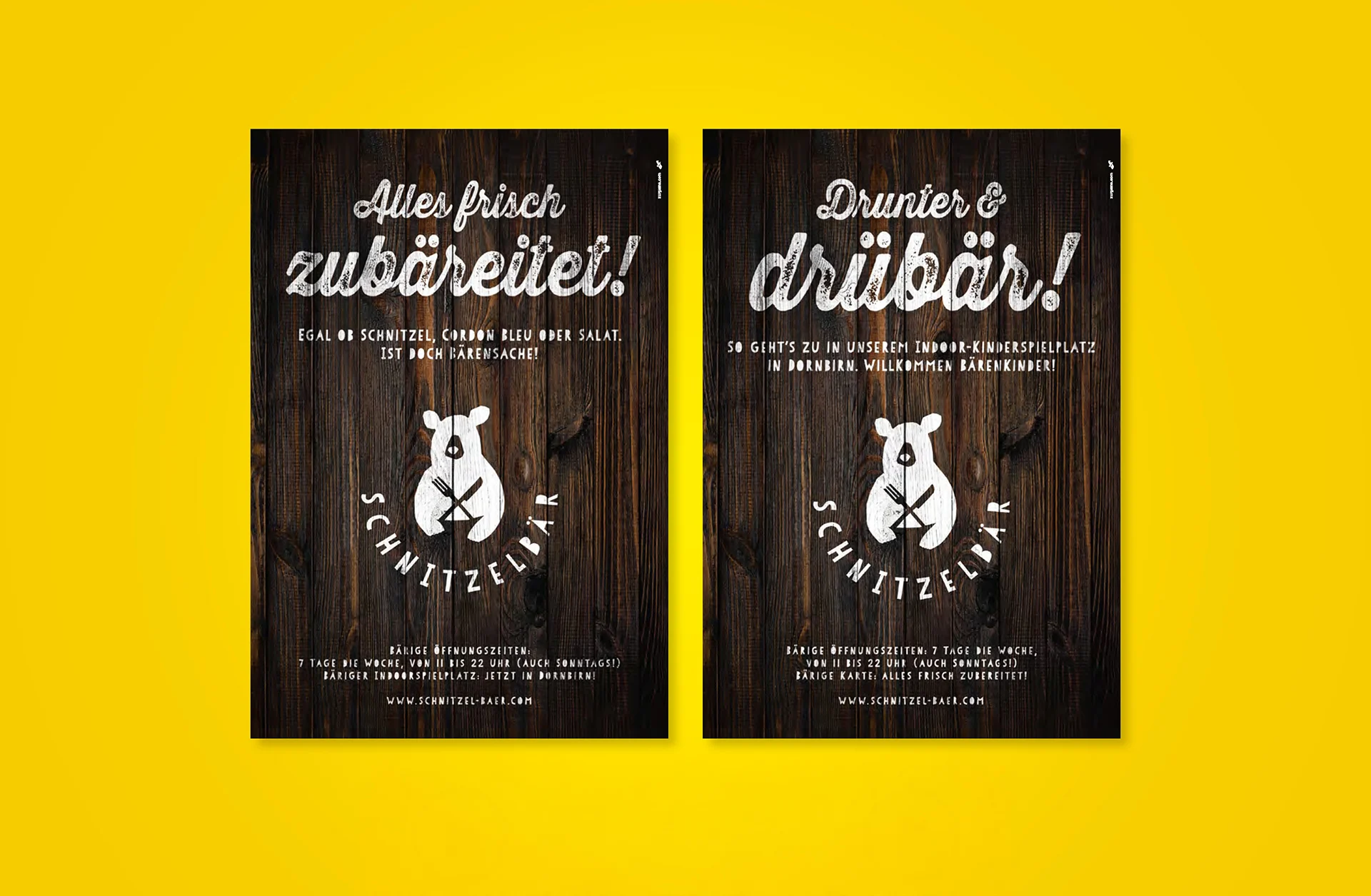 Zurgams Schnitzelbaer Kampagne Usps Anzeigen