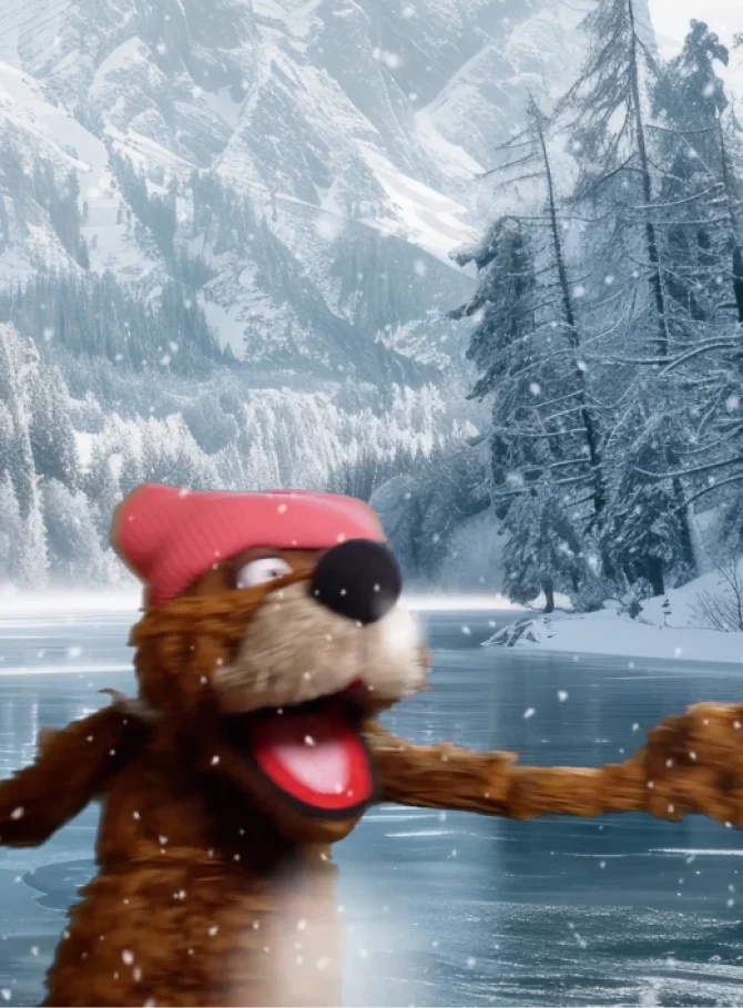 Zurgams Schnitzelbaer Socialmedia Schlittschuh