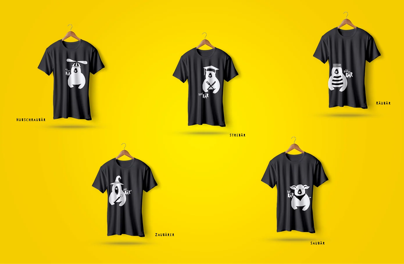 Zurgams Schnitzelbaer Tshirts Baerenmotive