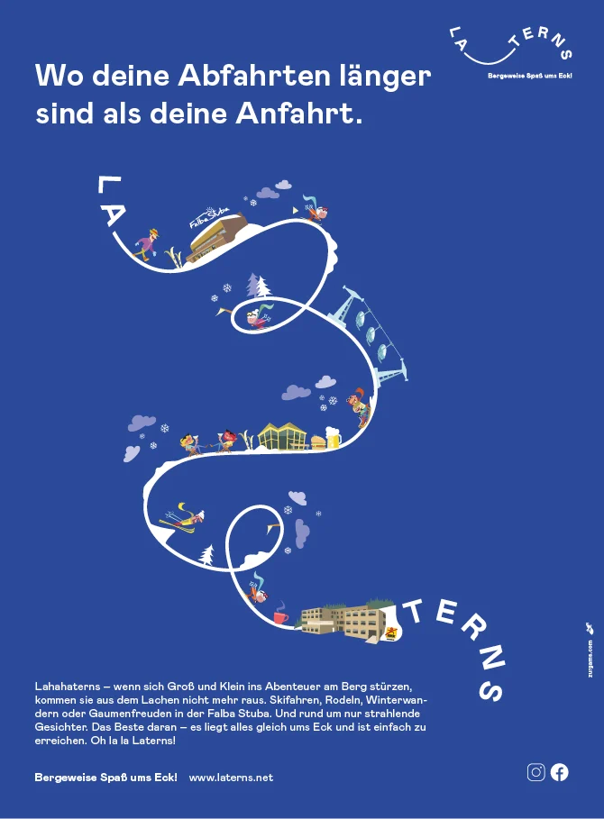 Zurgams Seilbahnen Laterns Anzeige Abfahrten