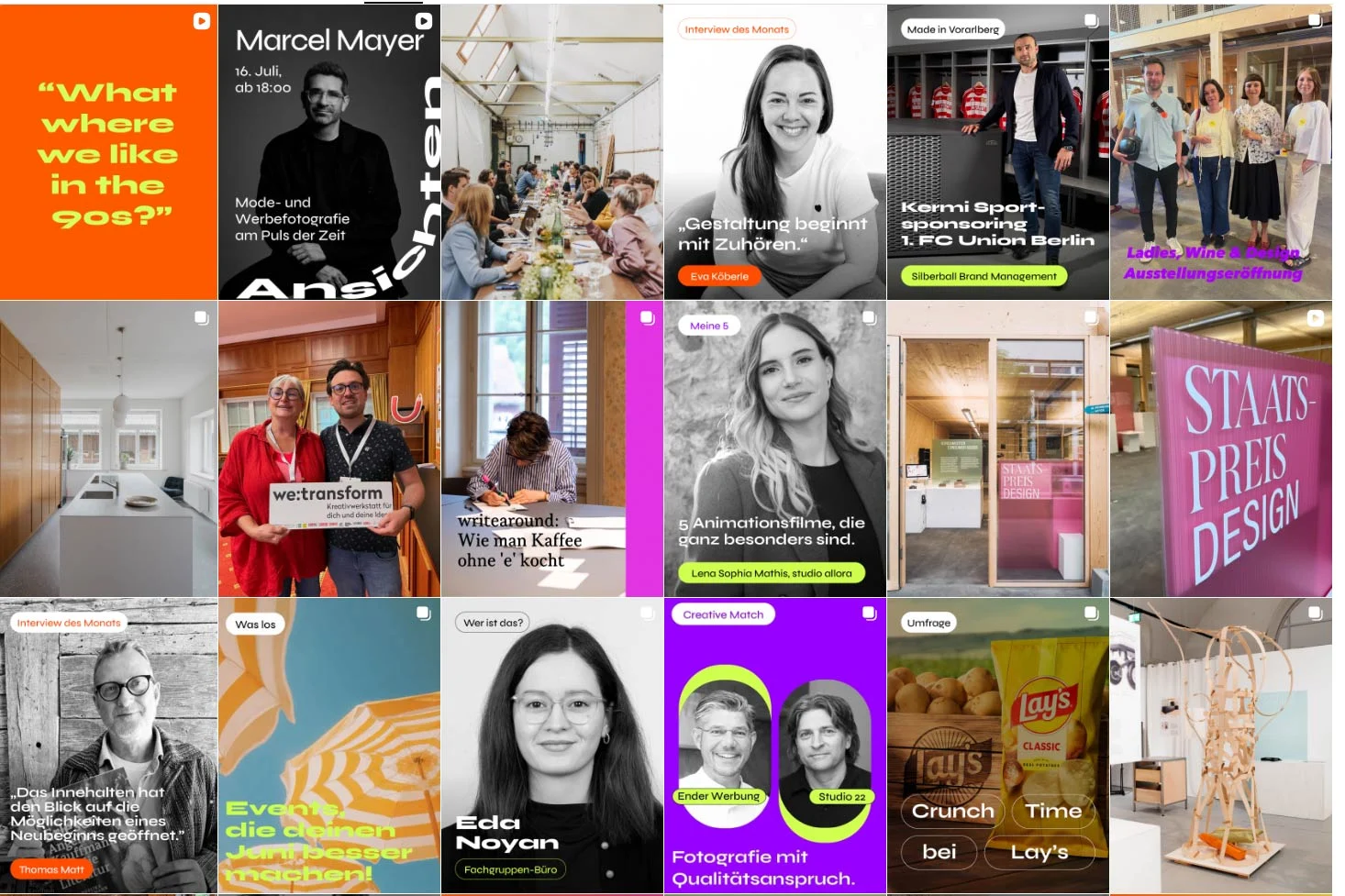 Zurgams Social Media Marketing Kreative Wirtschaft Vorarlberg Feed Clean