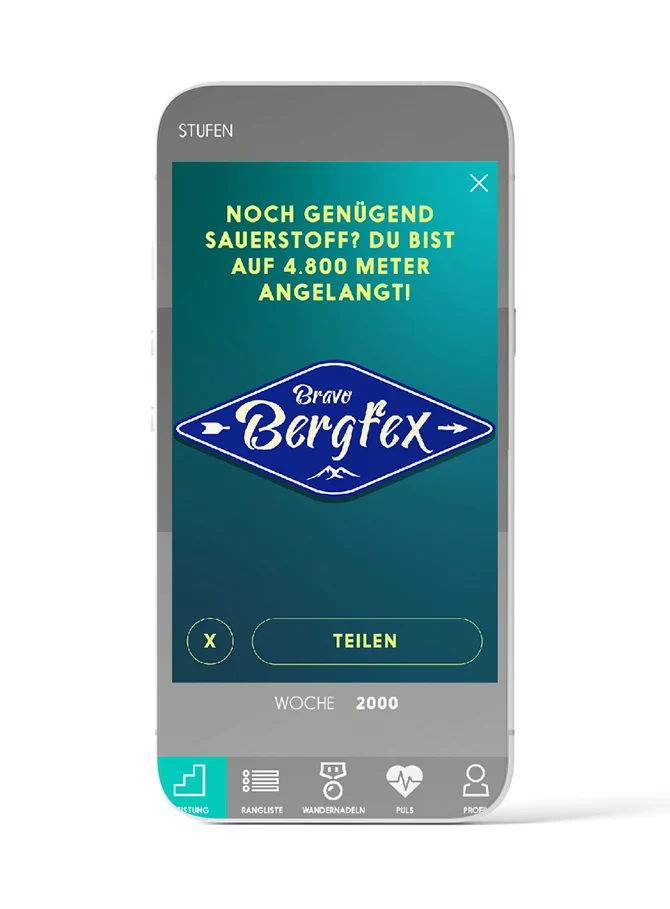 Zurgams Stiegenbock App Badge Bergfex