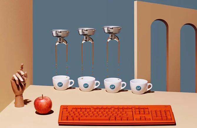 Zurgams Stoll Kaffee Espresso Keyboard